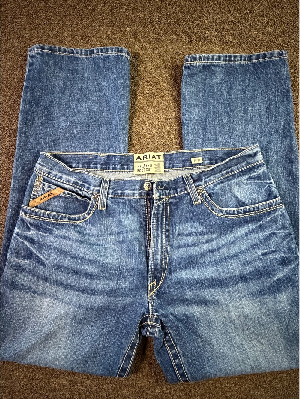 Ariat M4 Mens 36x32 Relaxed Bootcut Jeans 10012136